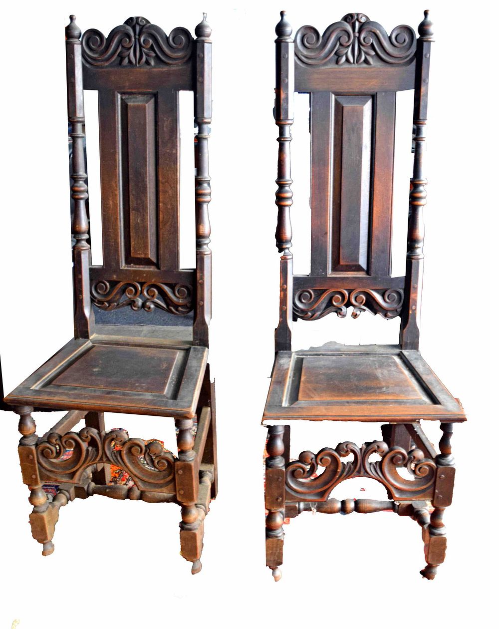 Lot 190: Pair of Walnut Chairs