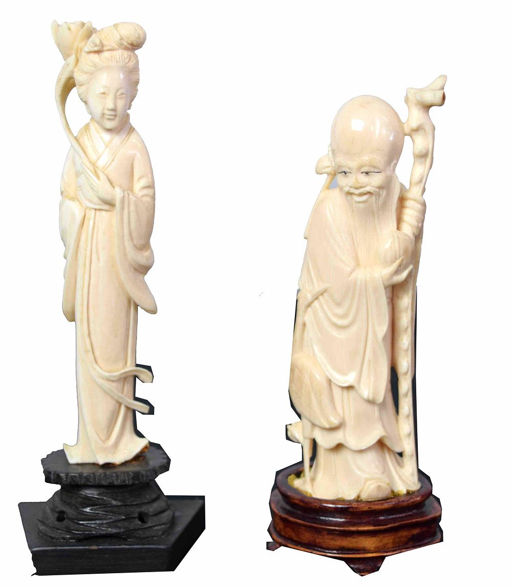 Lot 196: Pair of Asian Fiqures