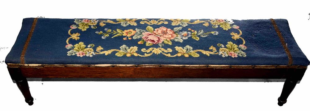 Lot 206: Mahogany Low Bench