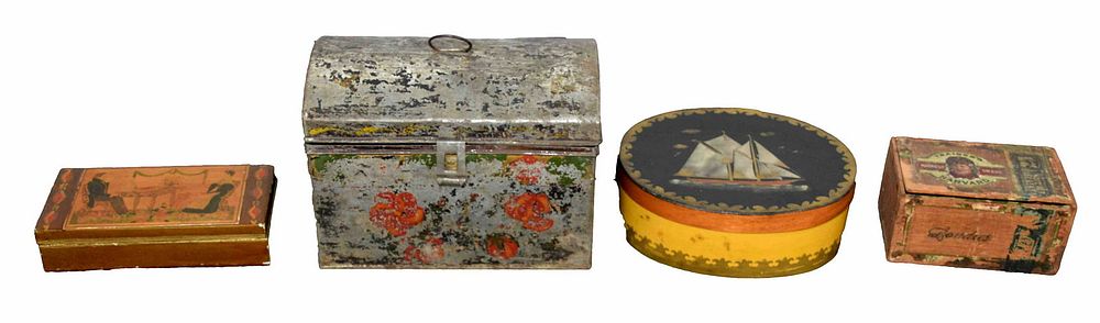 Lot 218: Lot of Antique Boxes