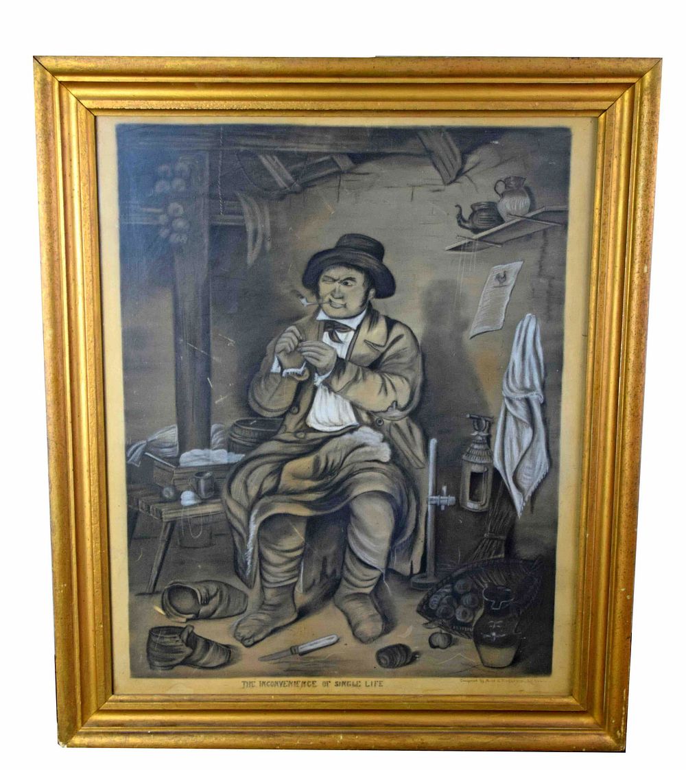 Lot 221: Inconvenience of Single Life Engravings