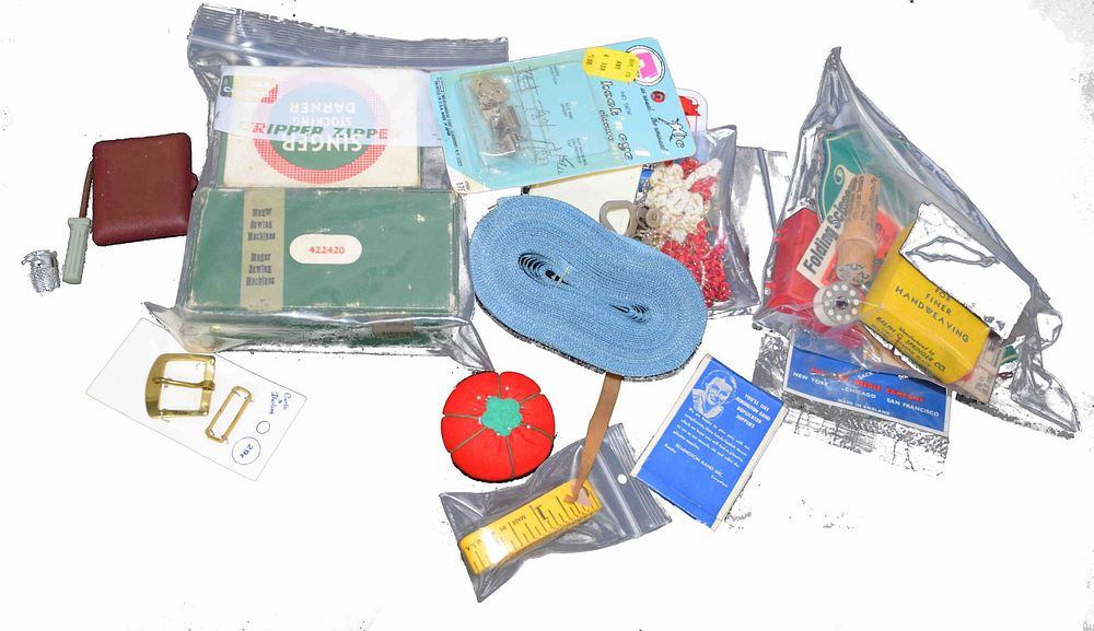 Lot 235: Box of Sewing Supplies