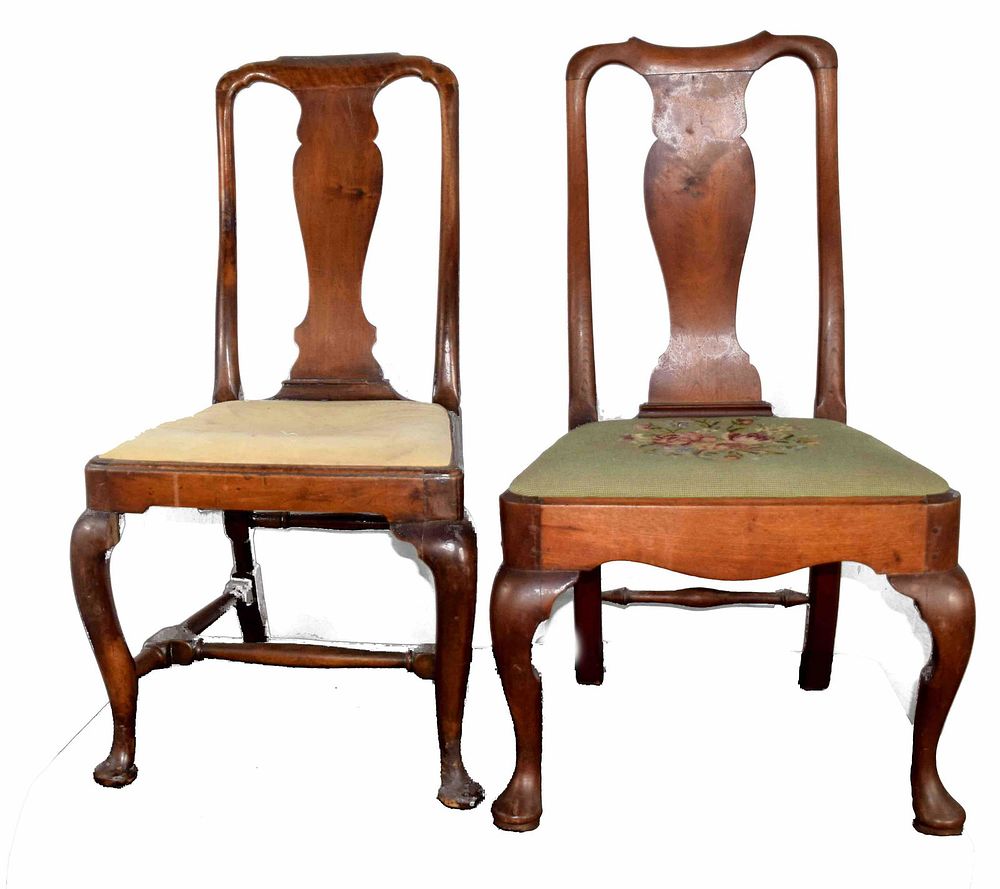 Lot 244: 2 Queen Anne Chairs