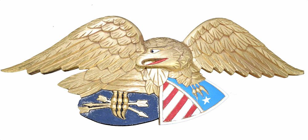 Lot 248: Bellamy Style Carved Eagle