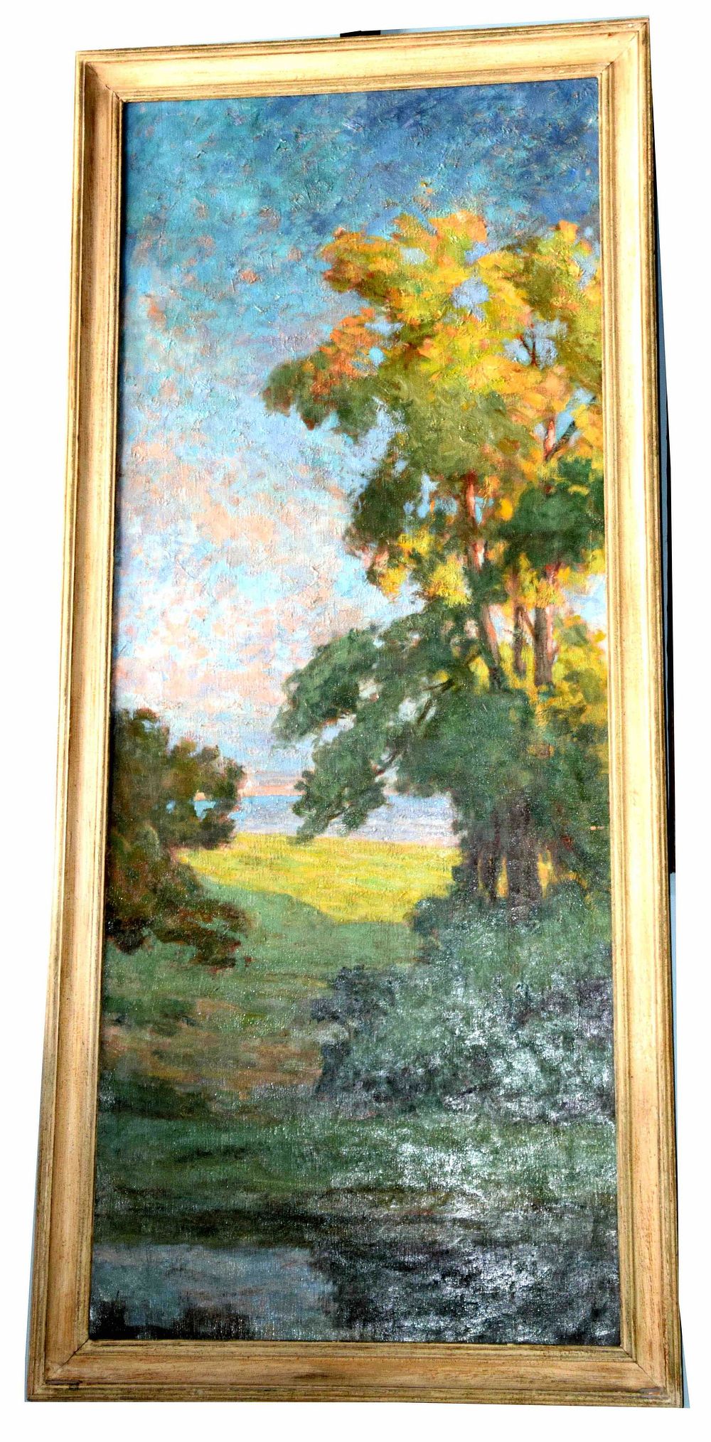 Lot 197: Autumn Scene Painting