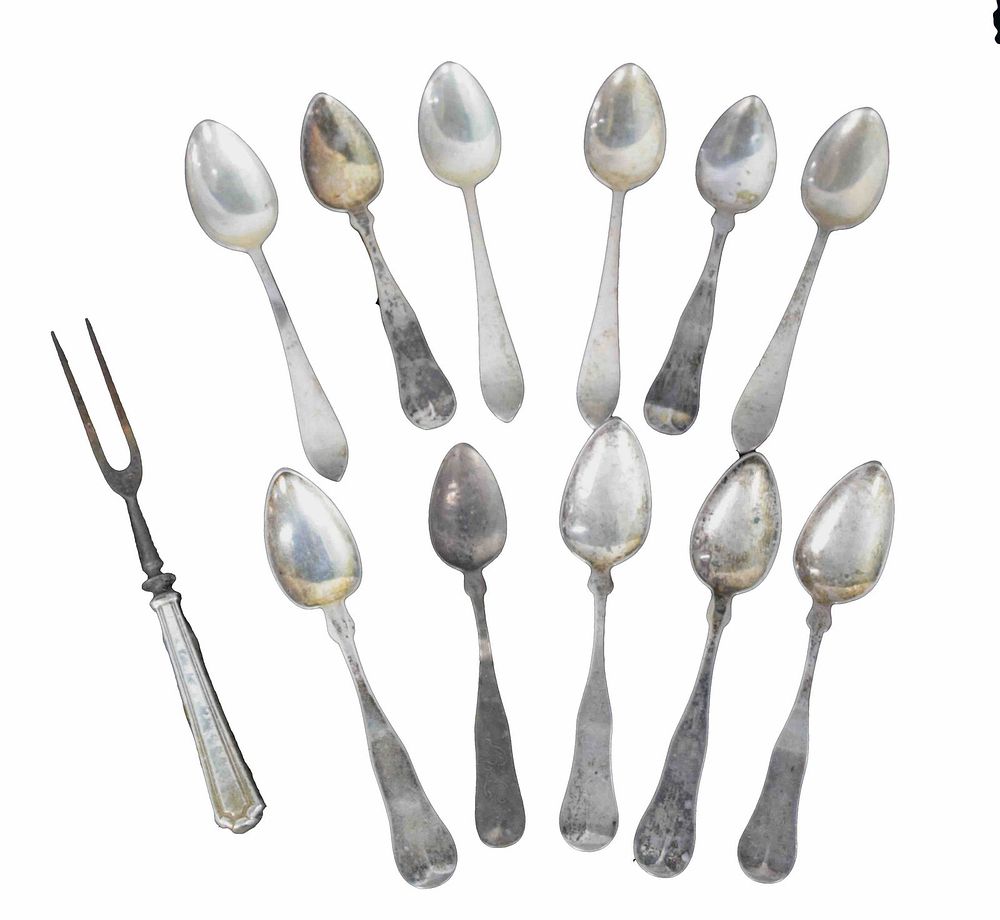 Lot 199: Ten Coin Silver Spoons