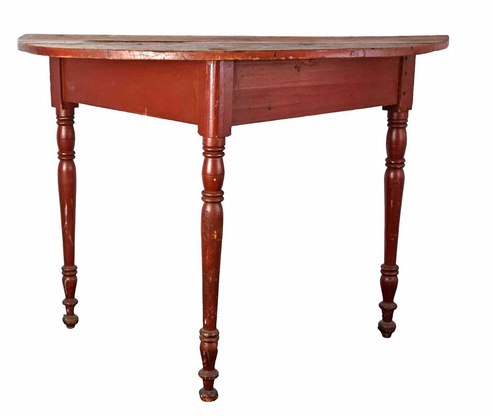 Lot 220: Country Demi-lune Table