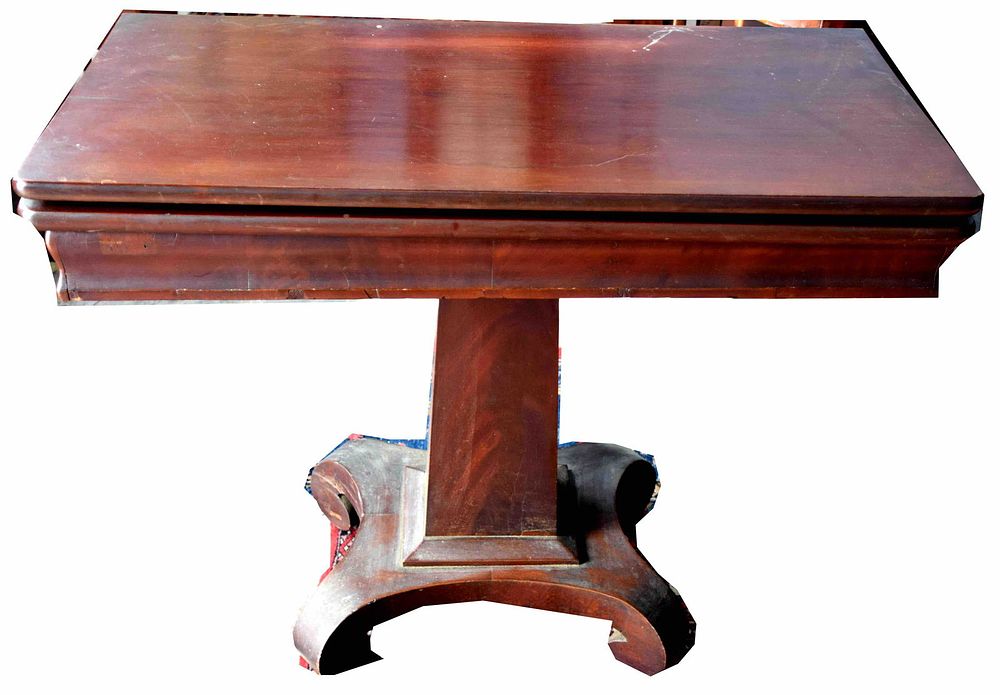 Lot 239: Empire Card Table