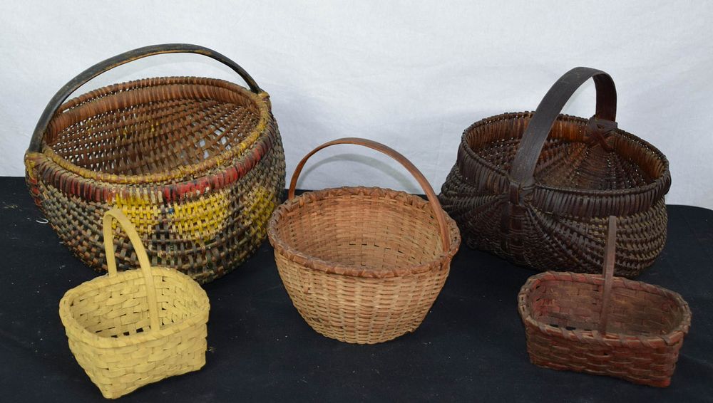 Lot 159: Five-Piece Basket Lot