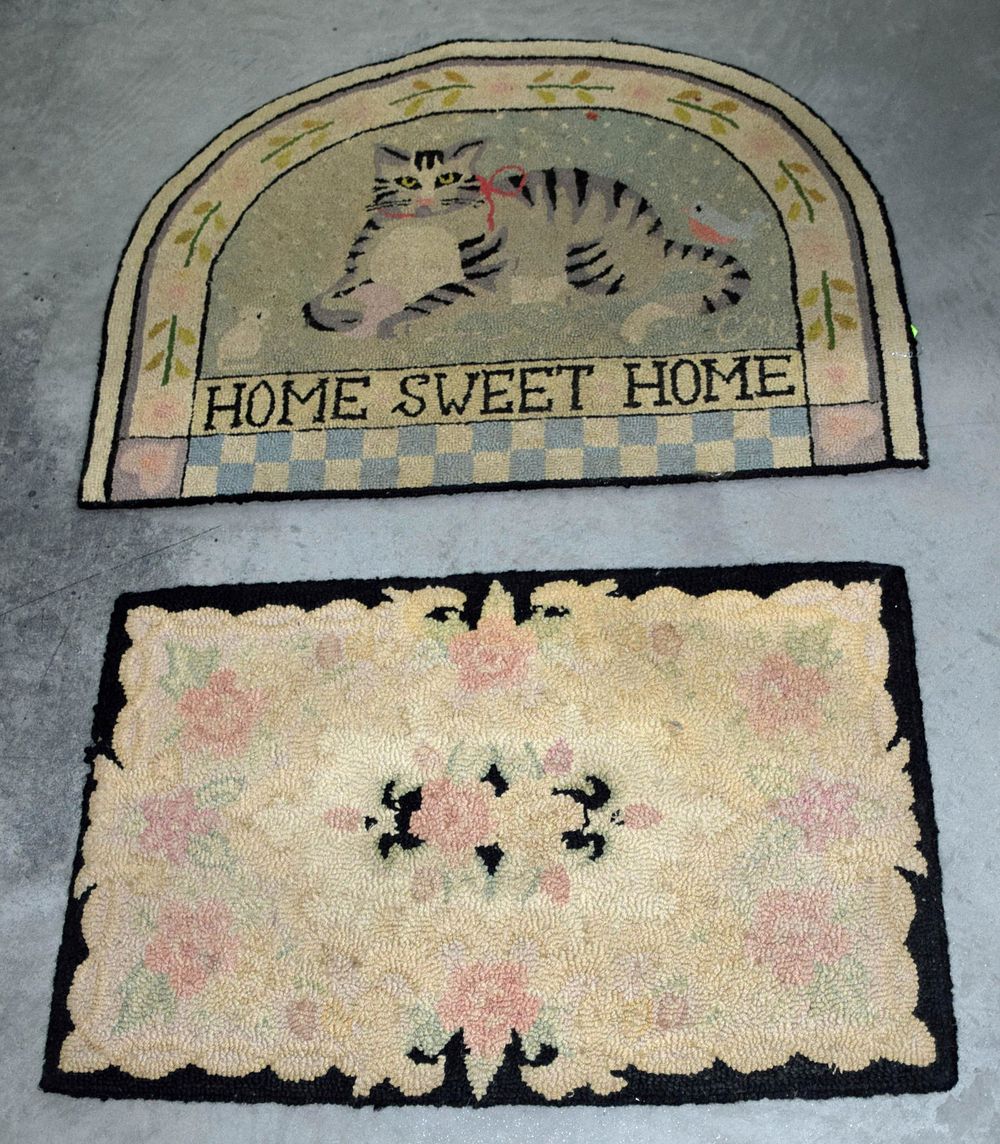 Lot 172: Two Hooked Rugs - Claire Murray