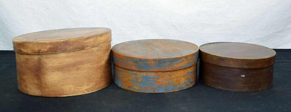 Lot 186: Three Painted Pantry Boxes