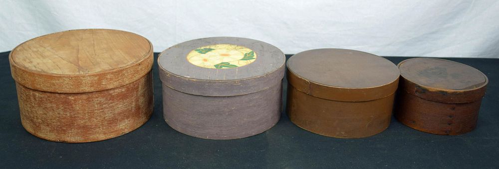 Lot 188: Four Pantry Boxes in Old Paint