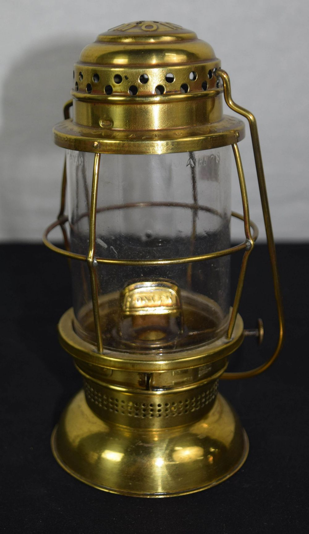 Lot 217: Brass Hand Lantern