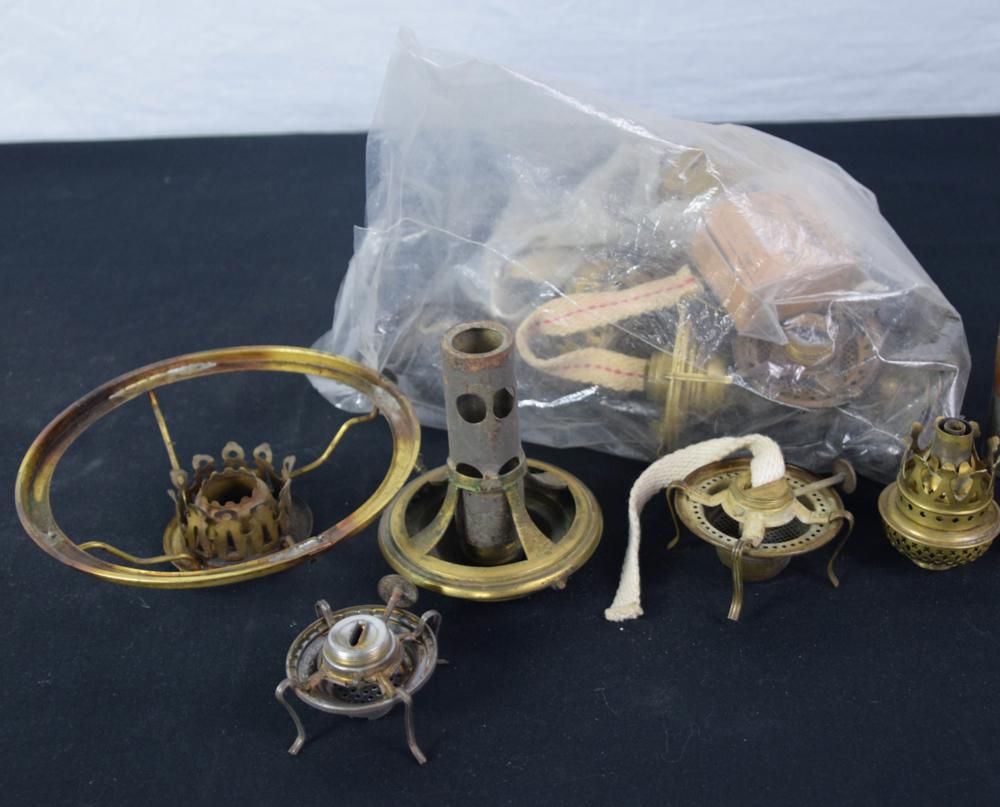 Lot 236: Lamp Burners, Wicks, Parts