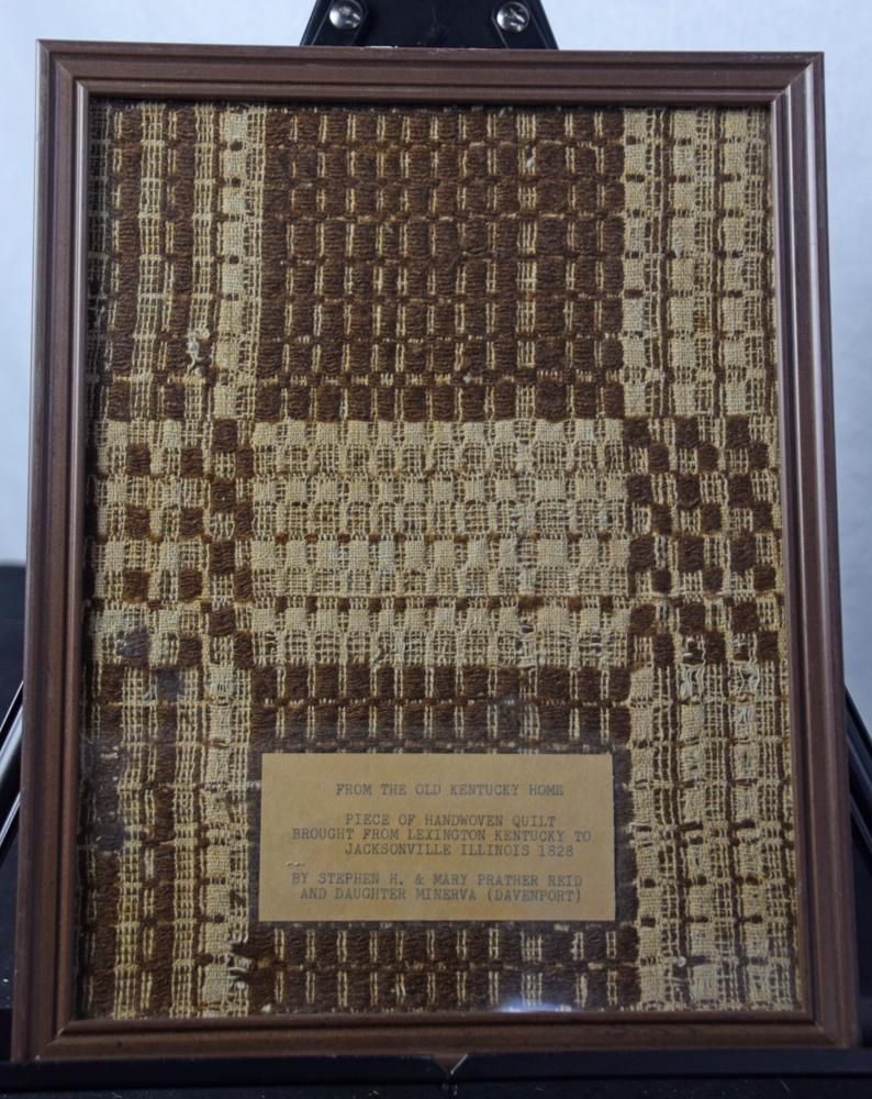 Lot 248: Framed Kentucky Homespun