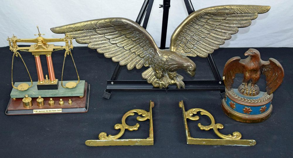 Lot 278: Four Piece Brass Lot