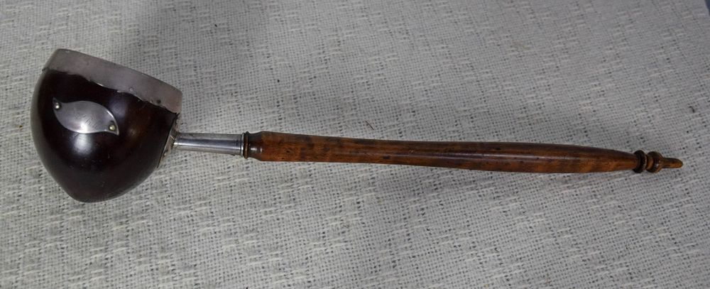Lot 175: Silver Mounted Coconut Ladle