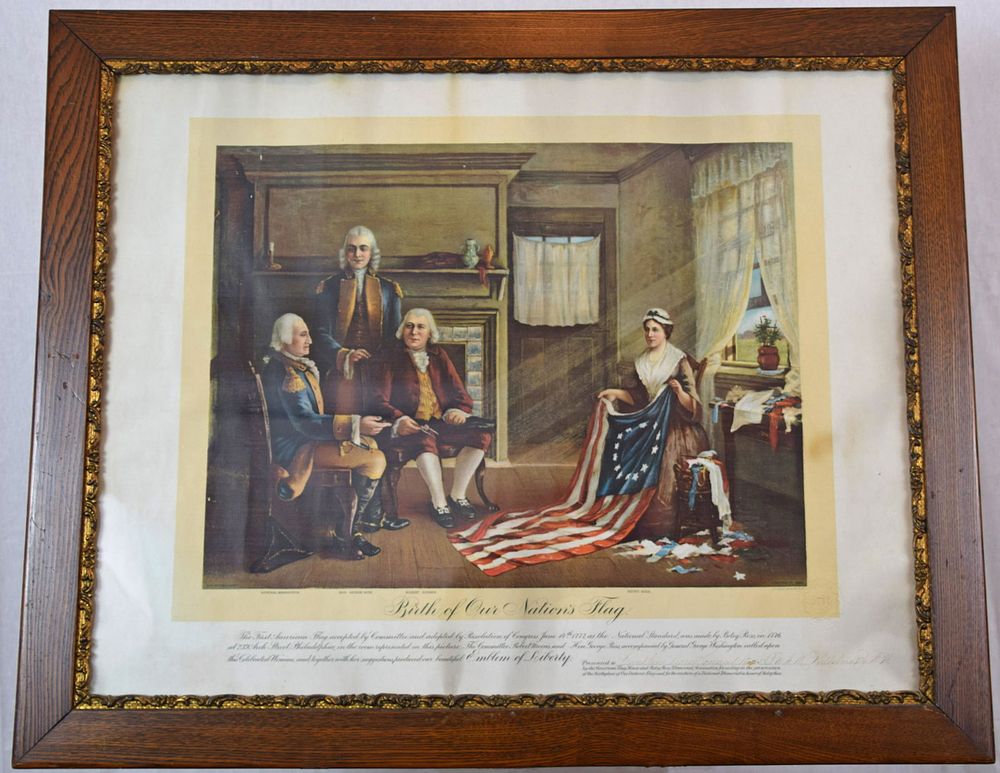 Lot 190: Betsy Ross Lithograph