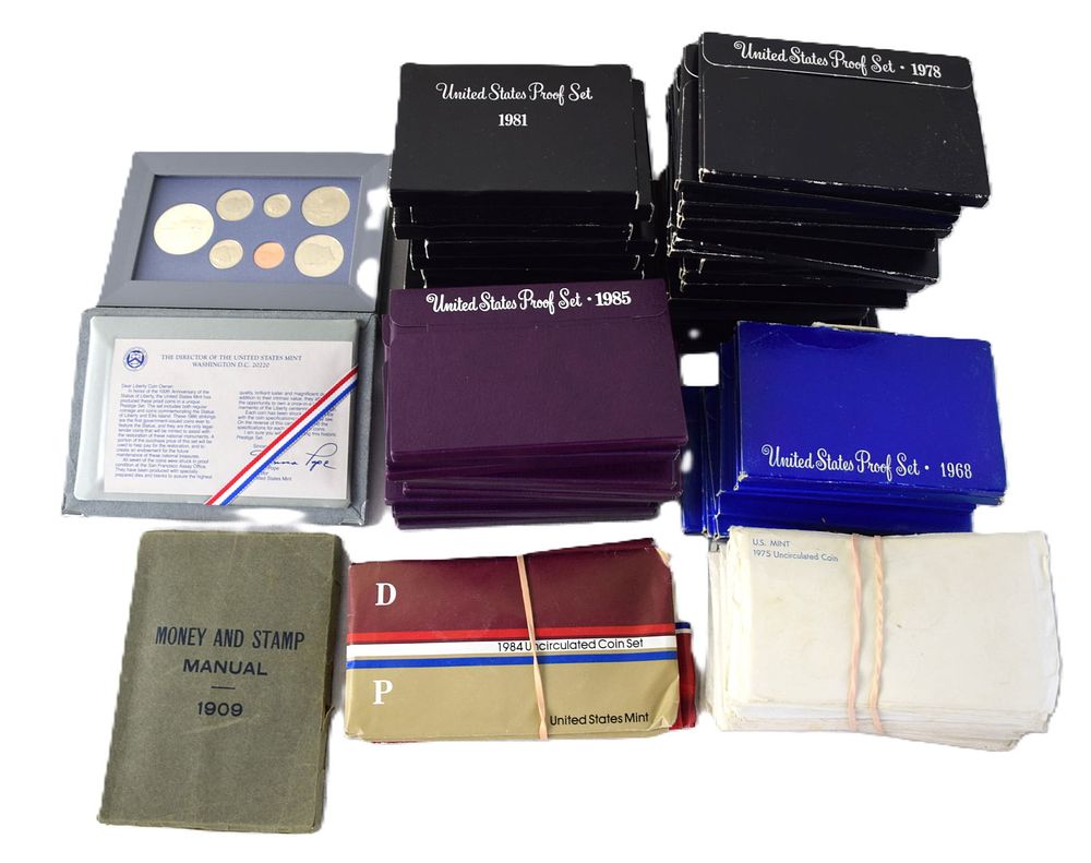 Lot 160: 43 US Proof Sets And 16 US Mint Uncirculated Sets