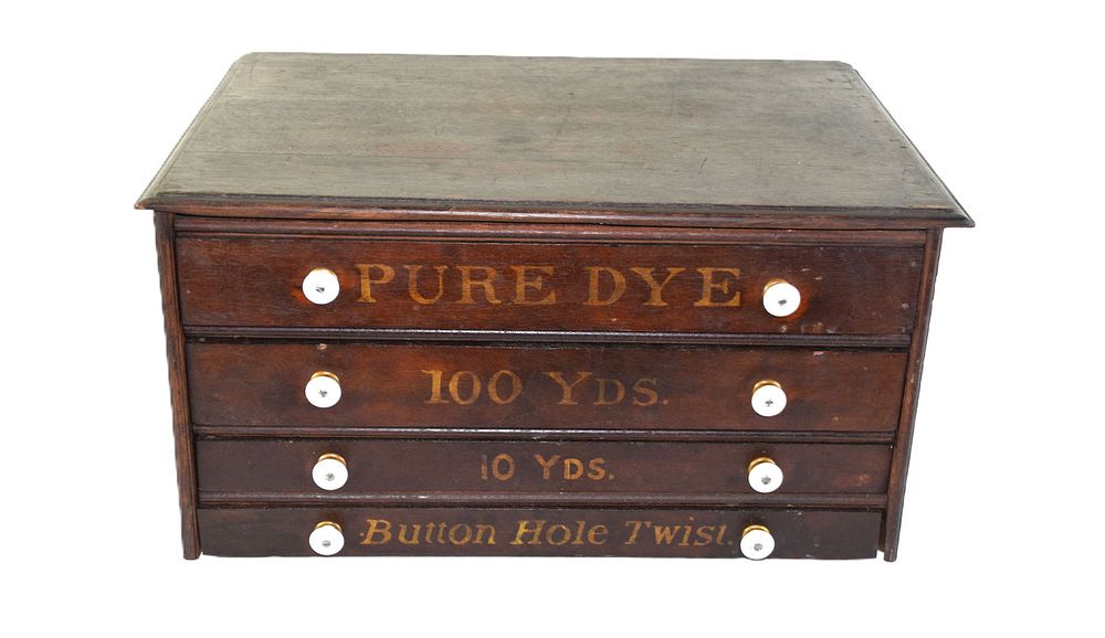 Lot 204: Victorian Walnut Spool Cabinet