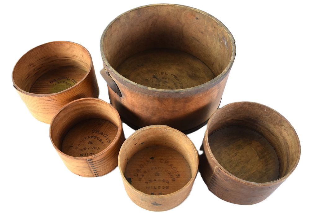 Lot 209: Five Wooden Measures