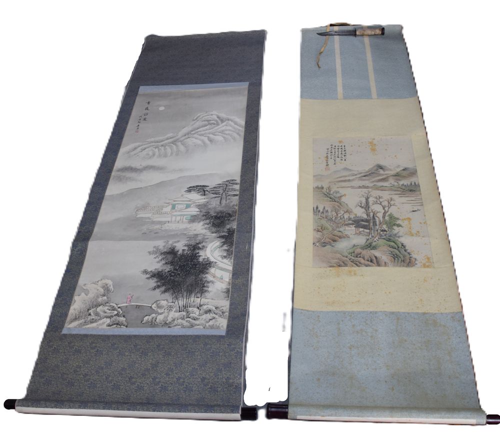 Lot 165: Two Japanese Scrolls