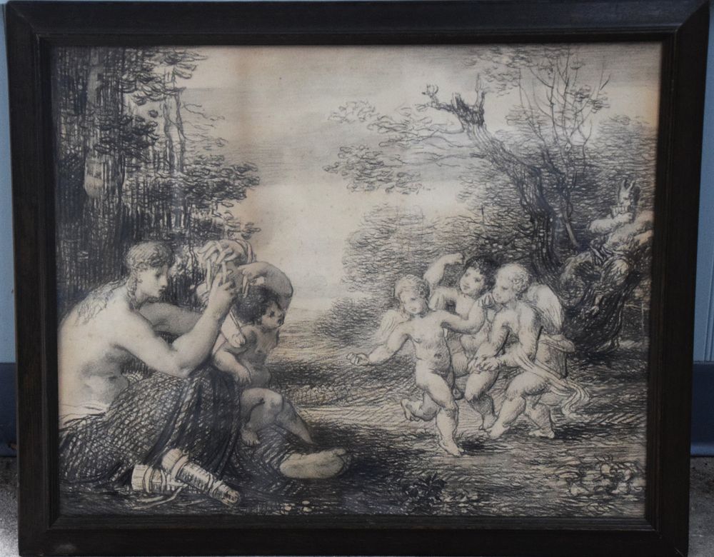 Lot 162: William Babcock Drawing of Cherubs And Angels