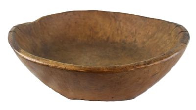 Exceptional Burl Wood Bowl. Exceptional 19th century large native American burl wood bowl. 