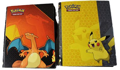 Two Pokémon Binders With Cards. Approximately 40 pages of 9 cards each in two Pokémon binders 