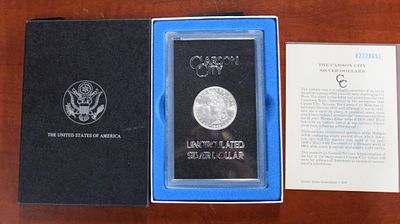 1882 Carson City Uncirculated Silver Dollar. 1882 Carson City Uncirculated Morgan silver dollar 