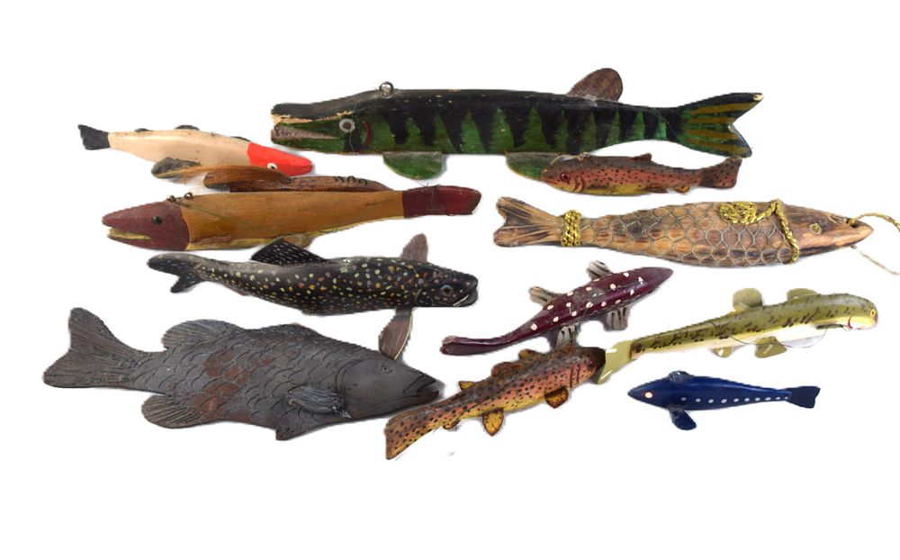 Lot 112: Collection Of Fish Decoys
