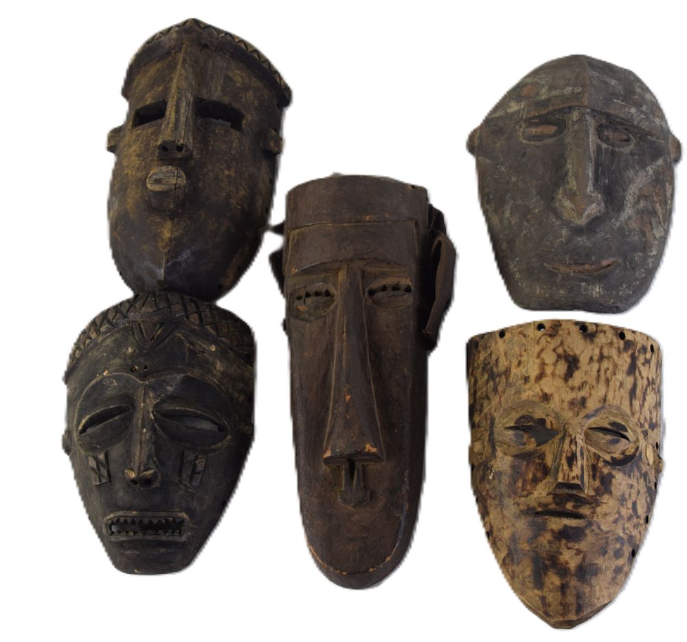 Lot 115: Collection of Spirit/Tribal Masks