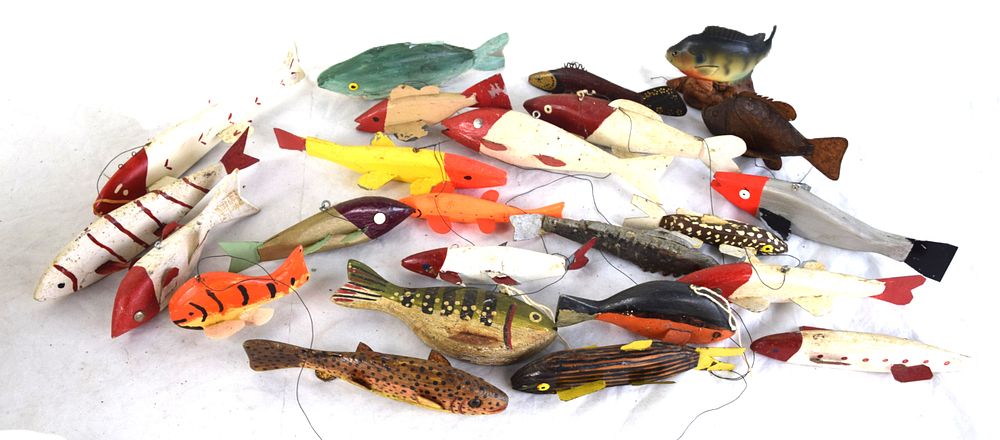 Lot 116: Collection Of Fish Decoys