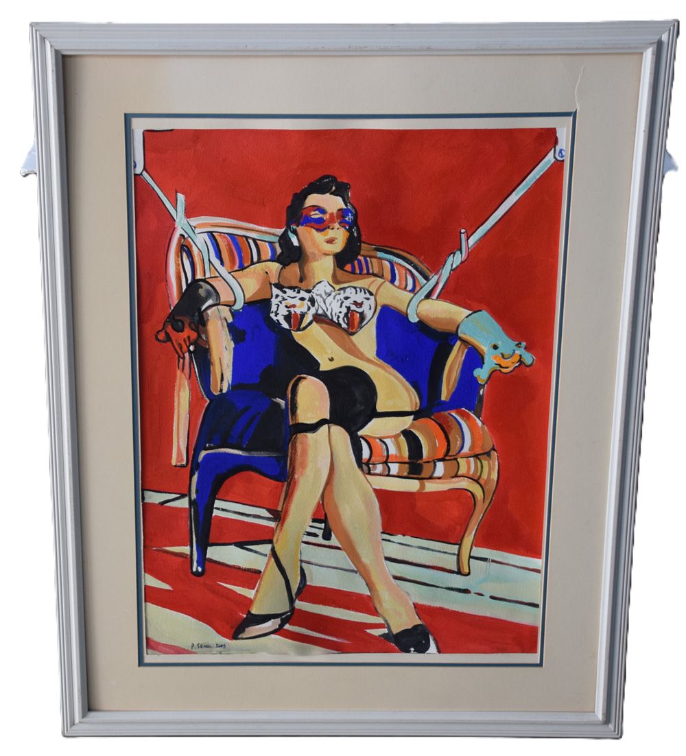 Lot 129: Peter Sengl Watercolor