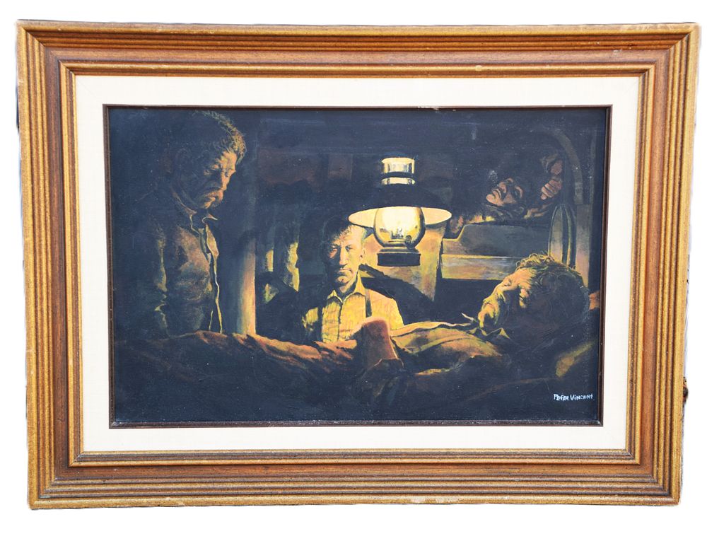 Lot 134: Peter Vincent Marine Painting