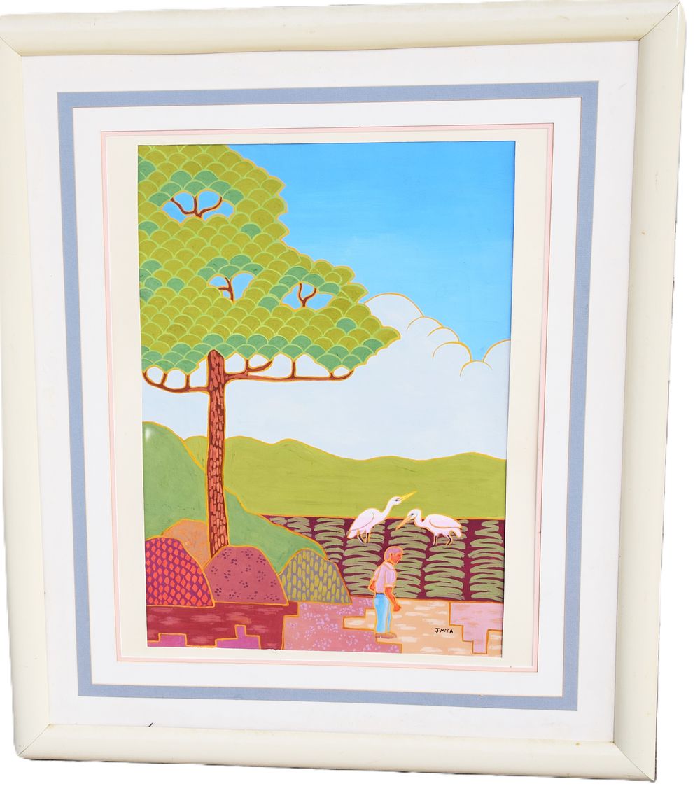 Lot 140: JM'CA Signed Painting