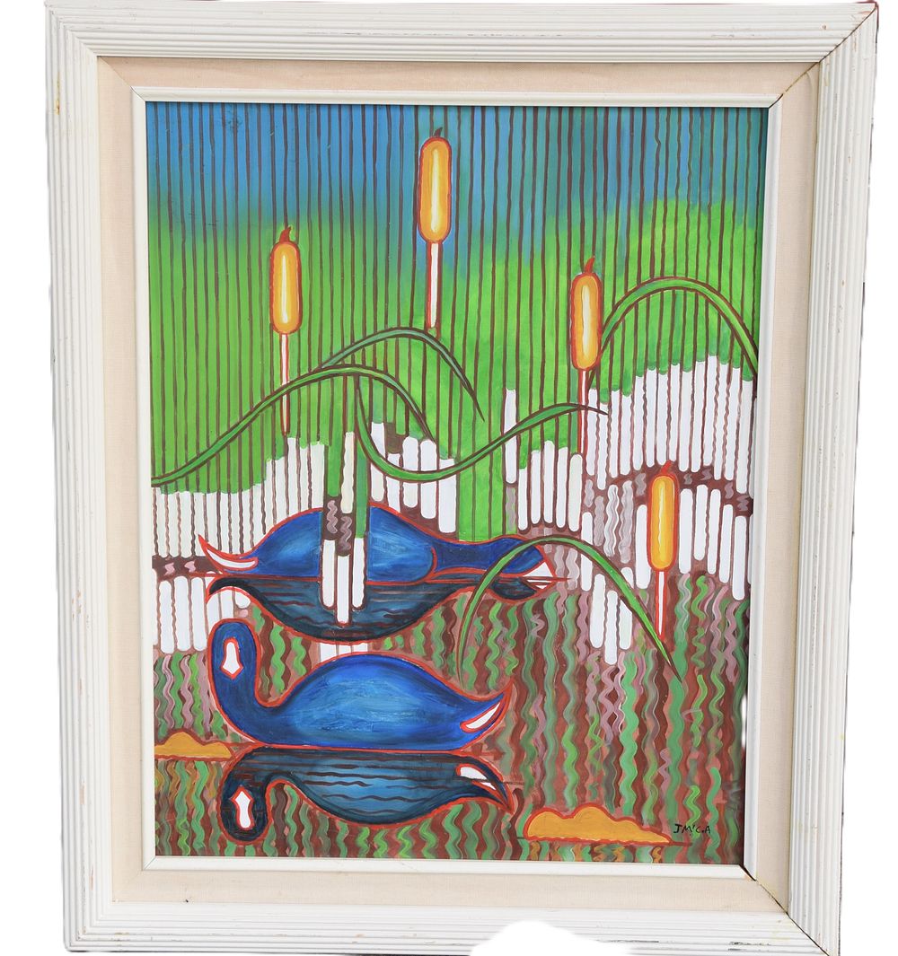 Lot 142: JM'CA Signed Painting