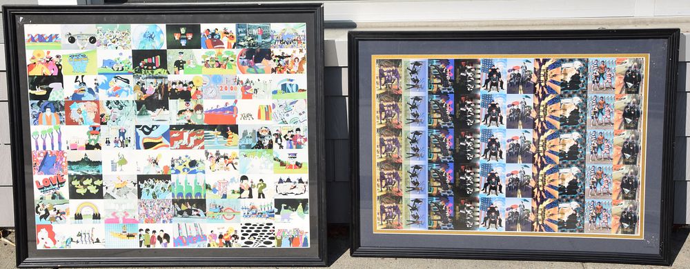Lot 150: Two Framed Sets Of Beatle Cards