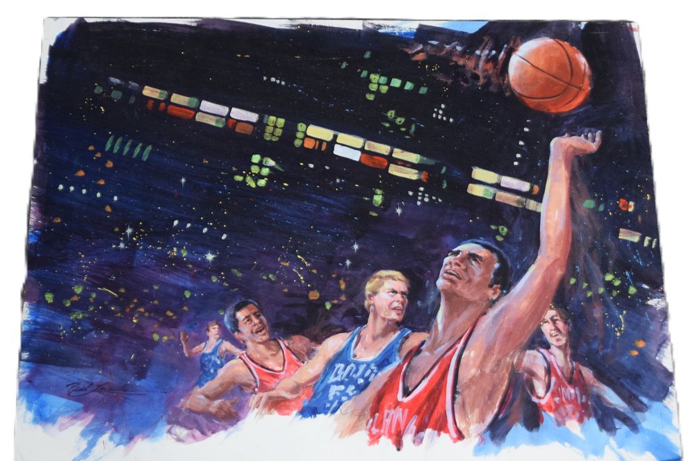 Lot 155A: Basketball Painting