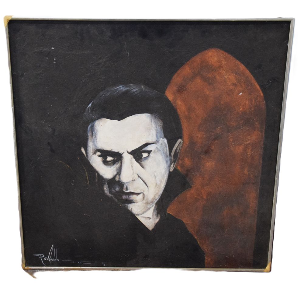 Lot 170: Bela Lugosi Oil Painting