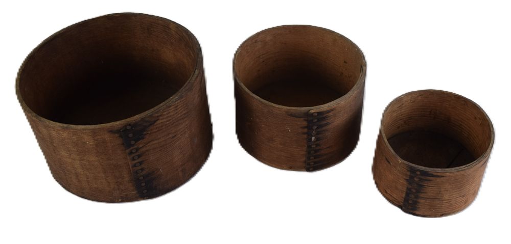Lot 177: Nest Of Three Wooden Measures