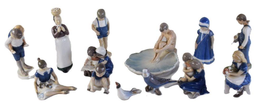 Lot 191: 13 Piece Bing And Grondahl Figurines