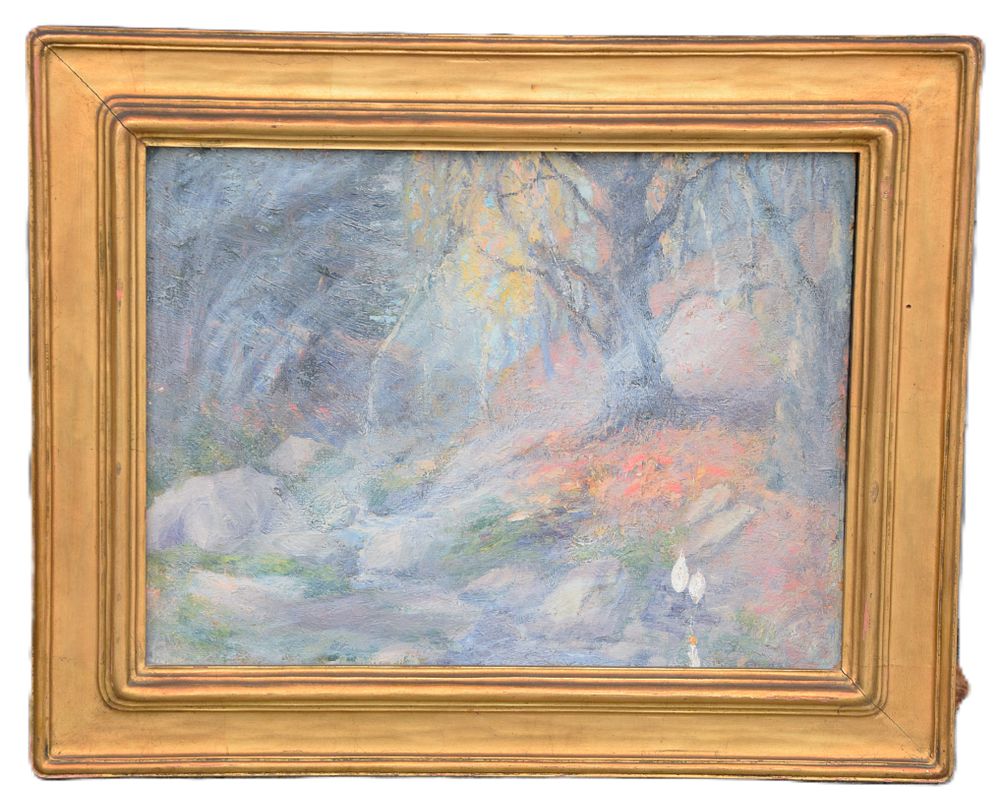 Lot 196: Impressionist Landscapes On Both Sides