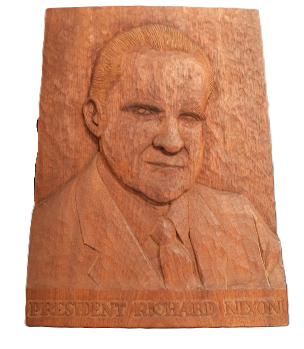 Lot 202: Nixon Woodcut