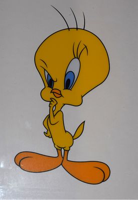 Tweety II. Framed sericel of Tweety by Warner Brothers in color, 2002, from an edition of 9500. 