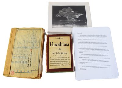 Japanese WWII Lot. Lot consists of Three items-Medical Journal, Rare Hiroshima book and a photo. 