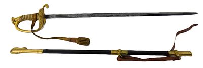 Post US Civil War Naval Presentation Sword. Post US Civil War naval presentation sword with 