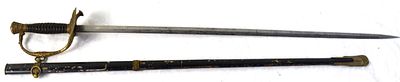 Model 1860 Civil War Staff Officer Sword. Civil War model 1860 staff officer sword with metal 