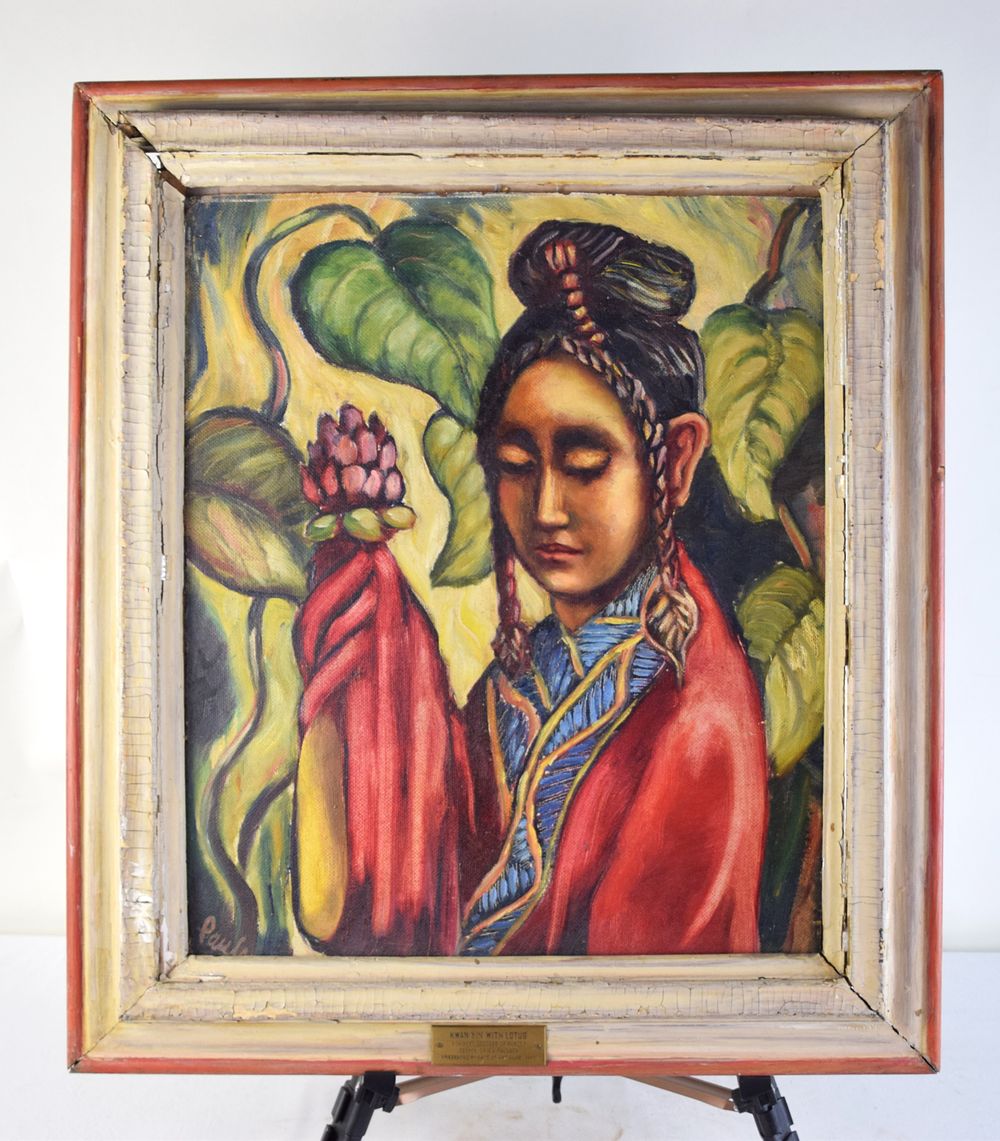 Lot 160: Kwan Lin Painting