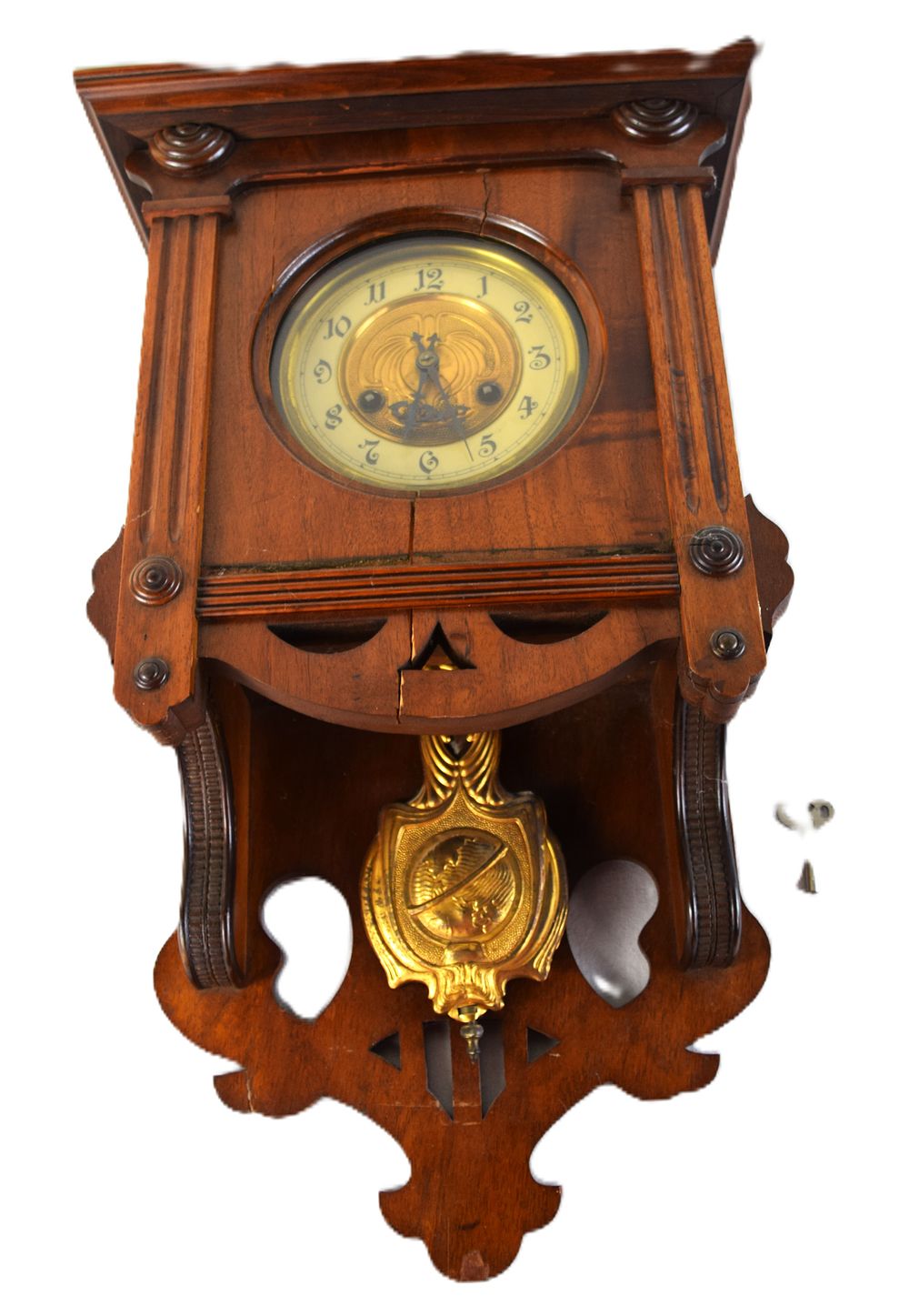 Lot 167: 19th Century Hanging Clock